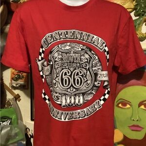 My Centennial Route 66 design Red Graphic Tee - Unbranded
